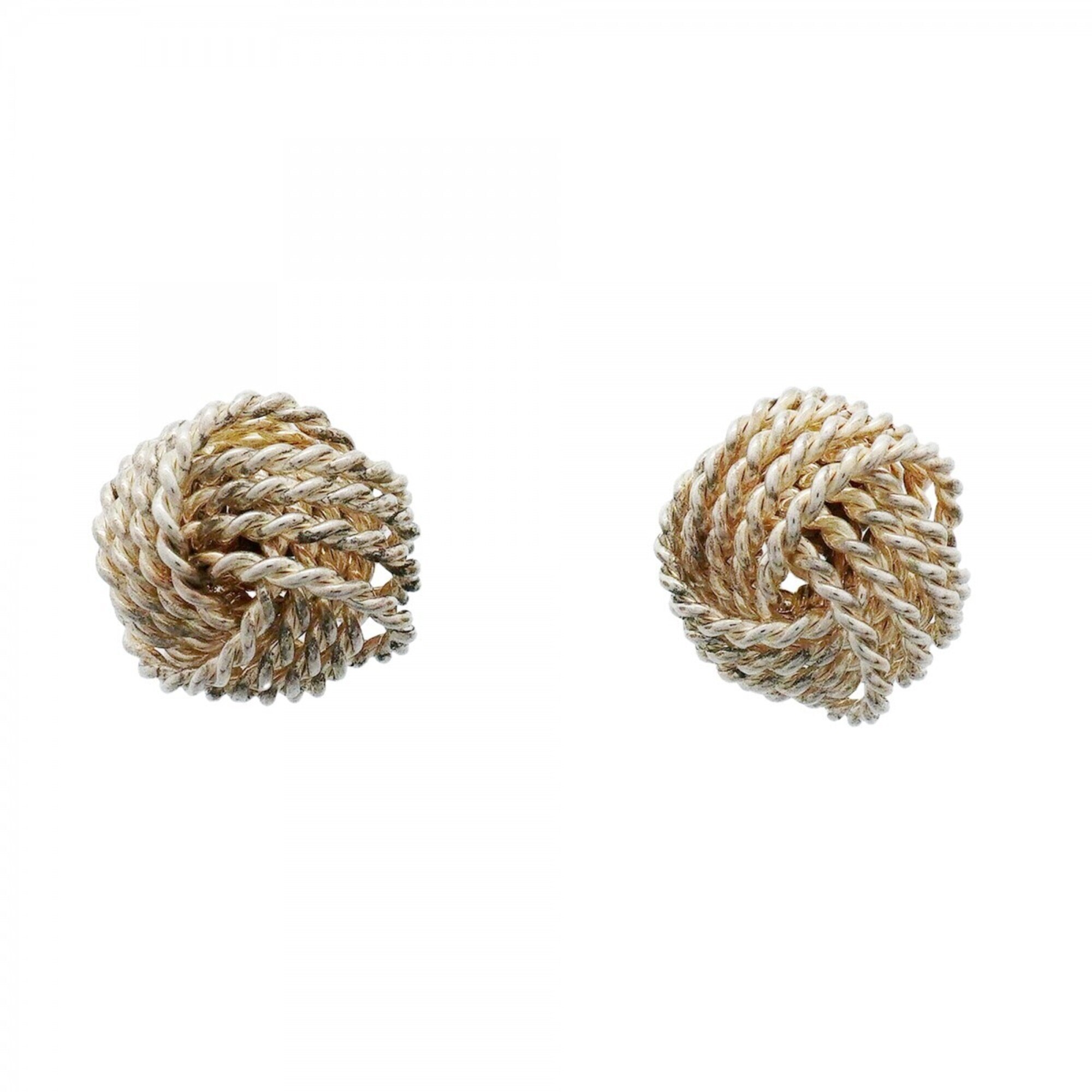 Tiffany & Co. Somerset Mesh Sterling Silver Earrings For Women